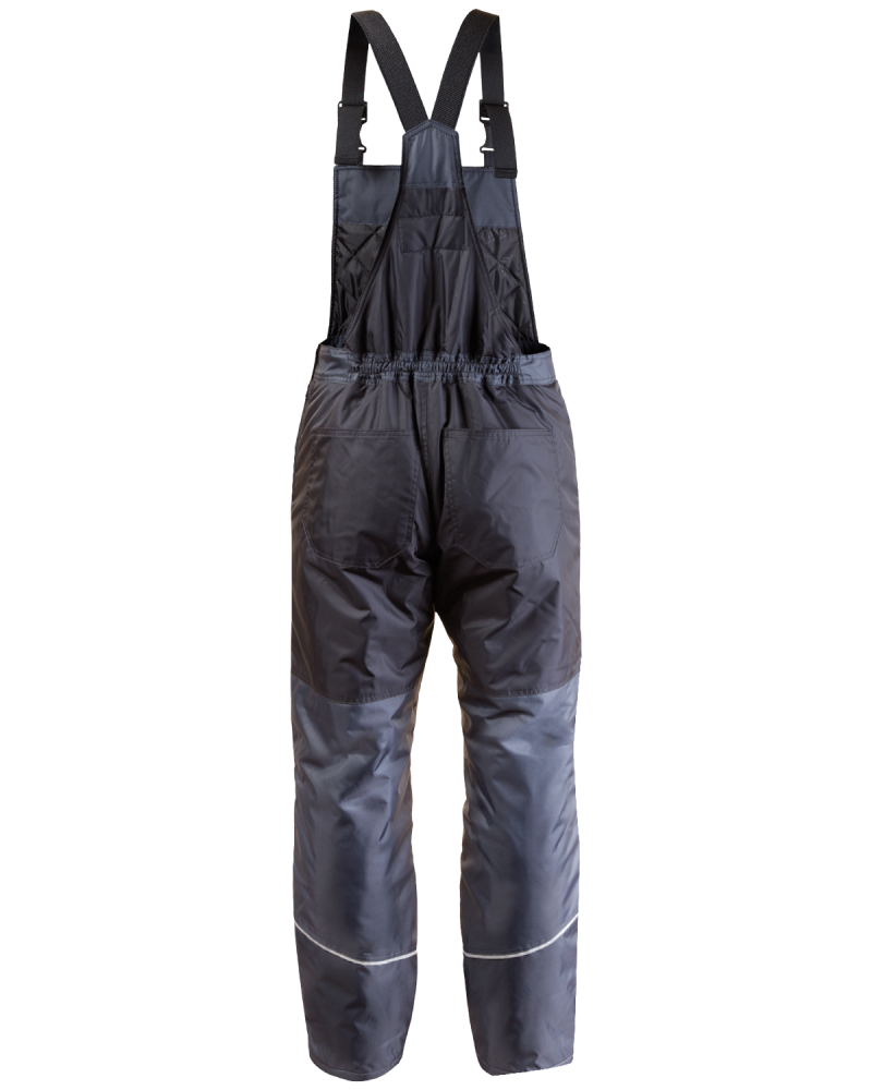 627A Winter Work Overalls (Grey/Black) - back