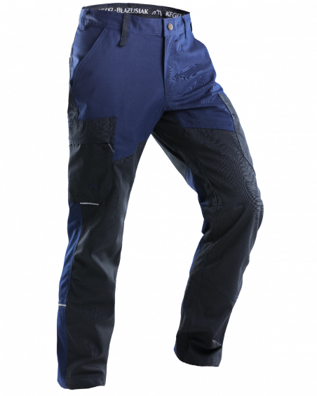 Spodnie robocze 5507 V-WORK, czarno-granatowe — prawy bok spodni