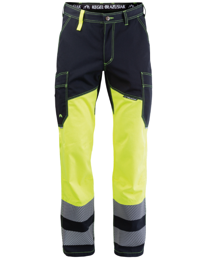 500V Safety Trousers (Hi-Vis Yellow/Black) - front