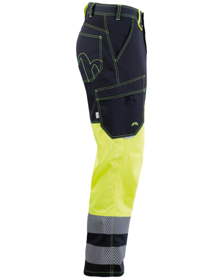 500V Safety Trousers (Hi-Vis Yellow/Black) - right side