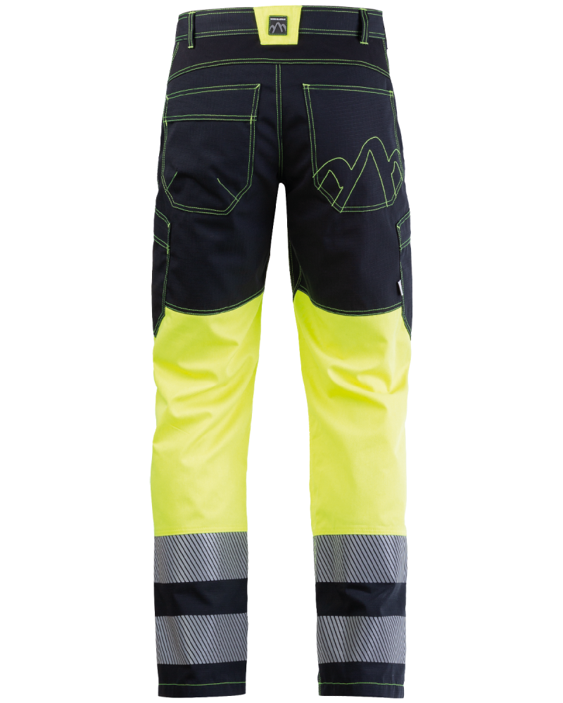 500V Safety Trousers (Hi-Vis Yellow/Black) - back