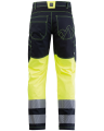 500V Safety Trousers (Hi-Vis Yellow/Black) - back
