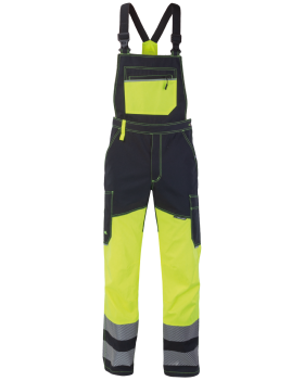 600V Safety Work Overalls (Hi-Vis Yellow/Black) - front