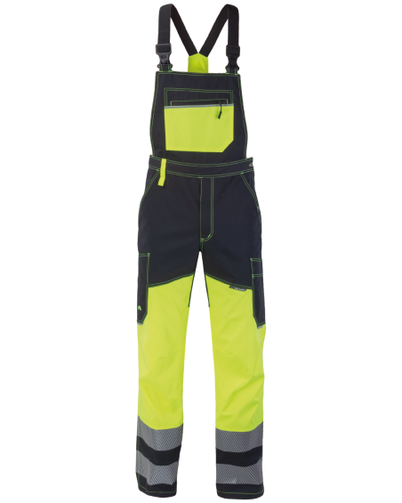 600V Safety Work Overalls (Hi-Vis Yellow/Black) - front