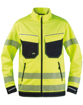 300V Safety Work Jacket (Hi-Vis Yellow/Black) - front