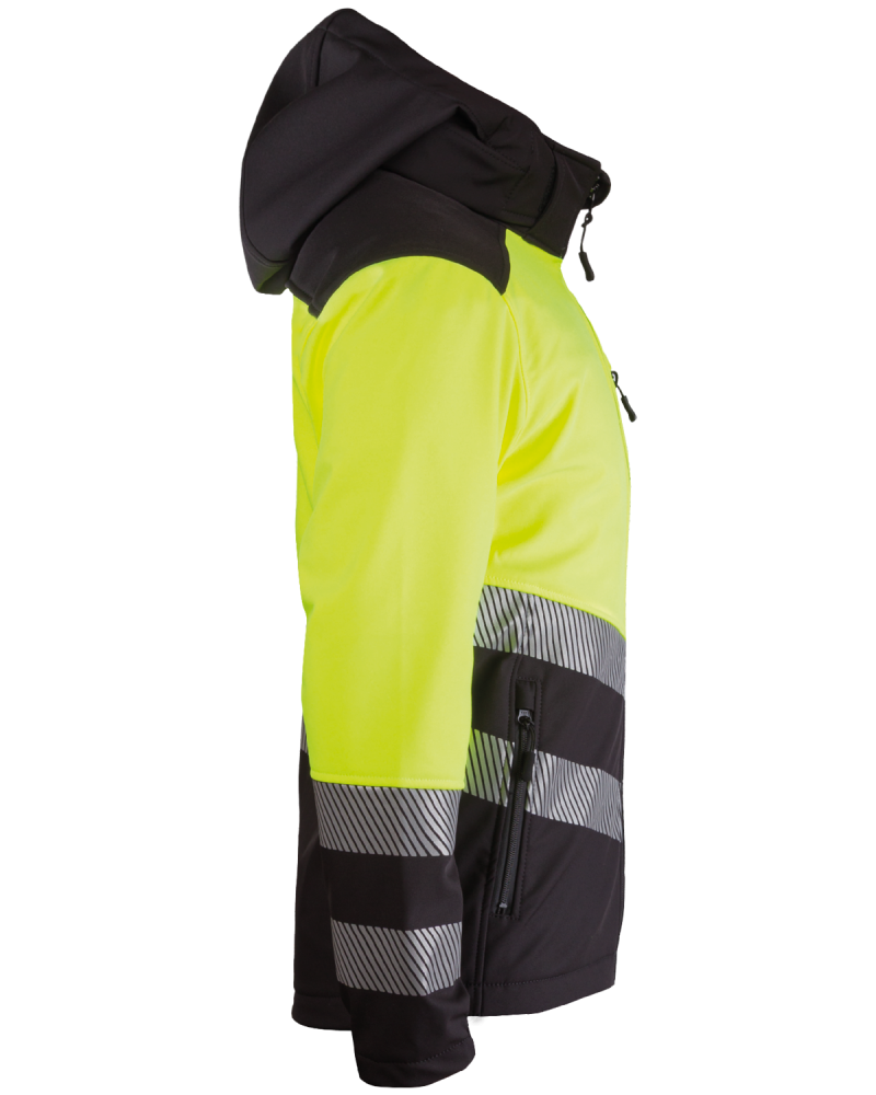 114V-WORK Safety Softshell Jacket (Hi-Vis Yellow/Black) - right side