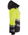 114V-WORK Safety Softshell Jacket (Hi-Vis Yellow/Black) - right side