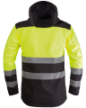 114V-WORK Safety Softshell Jacket (Hi-Vis Yellow/Black) - back