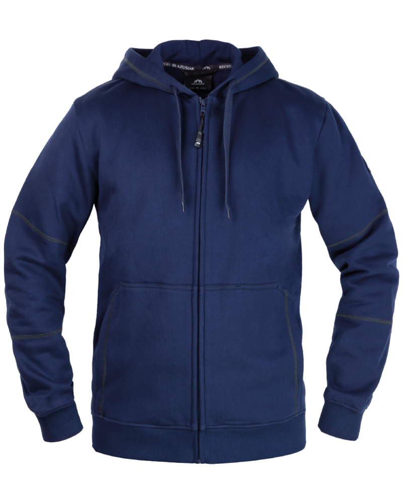 V-WORK Hooded Sweatshirt (navy blue) - front