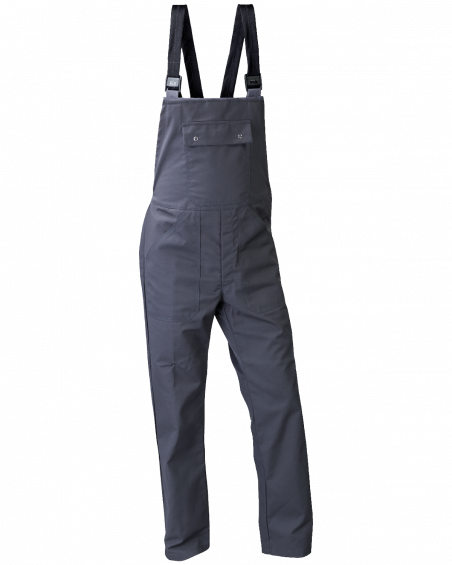 Ogrodniczki robocze 6015, szare - przód spodni