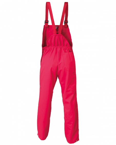 Ogrodniczki robocze 6015, czerwone - tył spodni