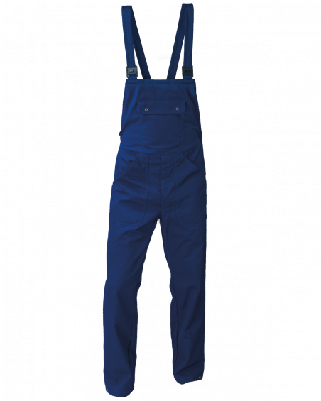 Ogrodniczki robocze 6015, granatowe - przód spodni