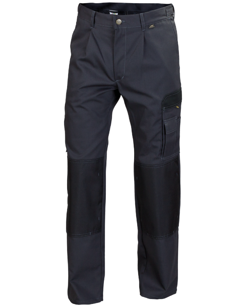 Spodnie robocze WORK, grafitowo-czarne - przód spodni