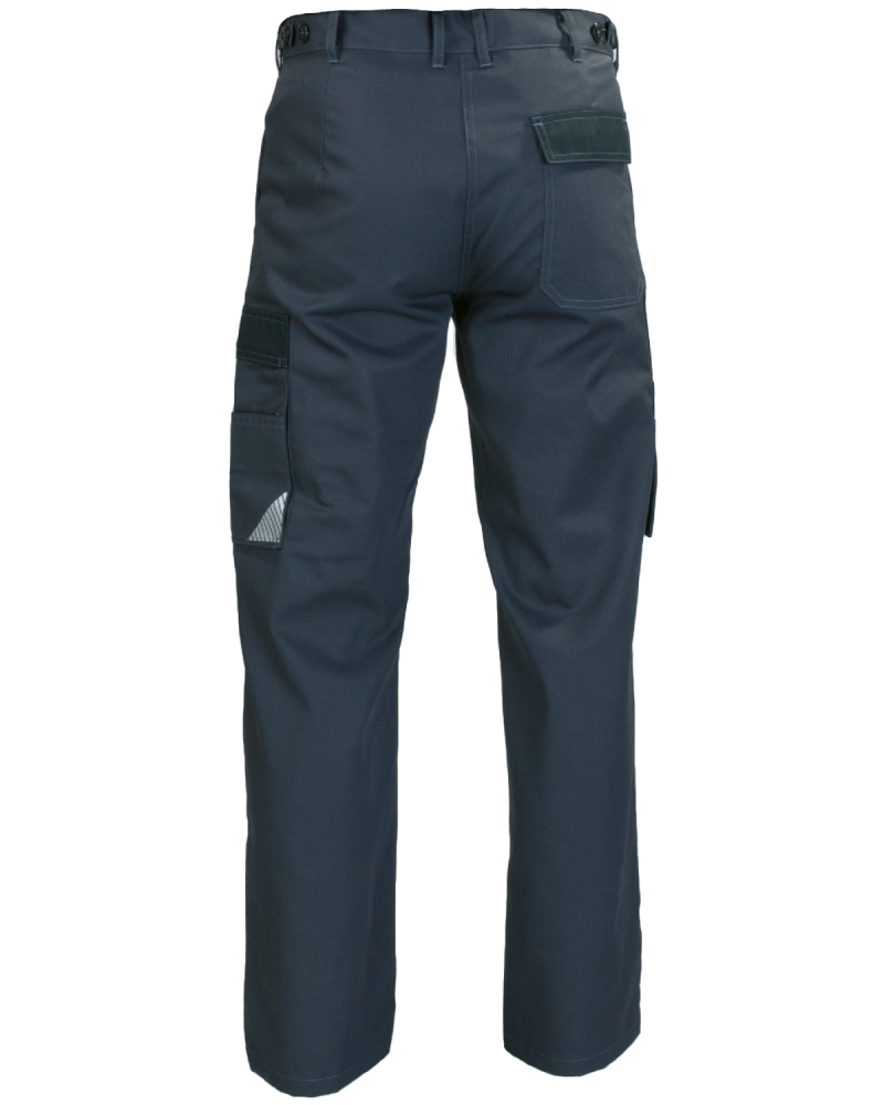 Spodnie robocze WORK, grafitowo-czarne - tył spodni