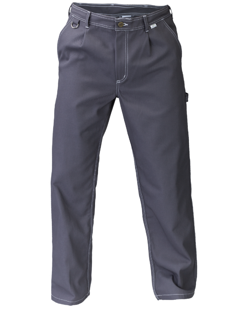 Spodnie robocze PROFI, szare - przód spodni