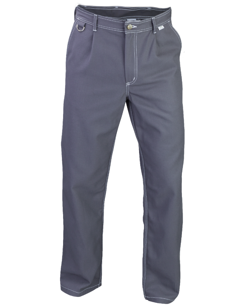 Spodnie robocze PROFI, popielate - przód spodni