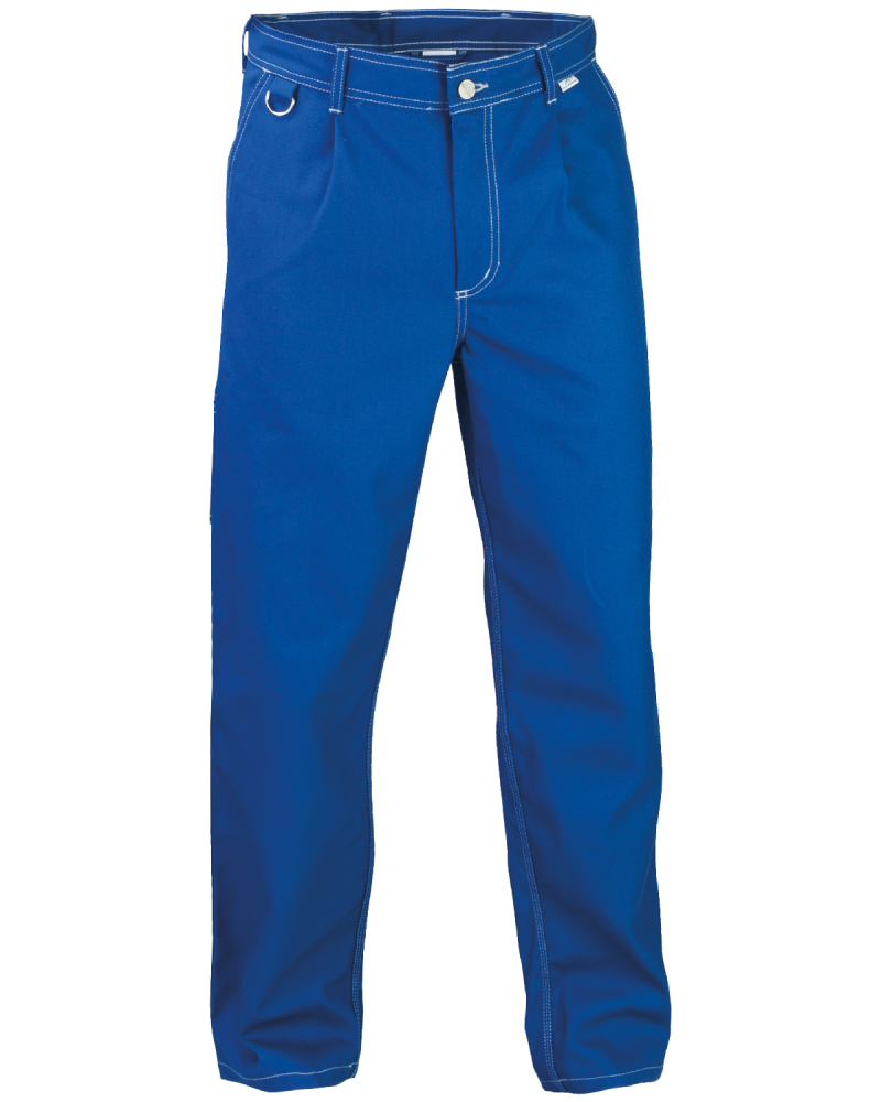 Spodnie robocze PROFI, niebieskie - przód spodni