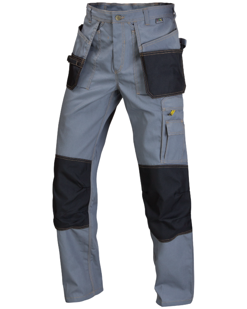 Spodnie Expert 5306, szaro-czarne - przód spodni