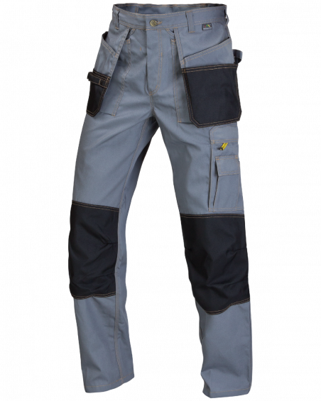 Spodnie Expert 5306, szaro-czarne - przód spodni