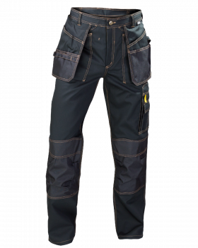 Spodnie Expert 5320, czarne - przód spodni