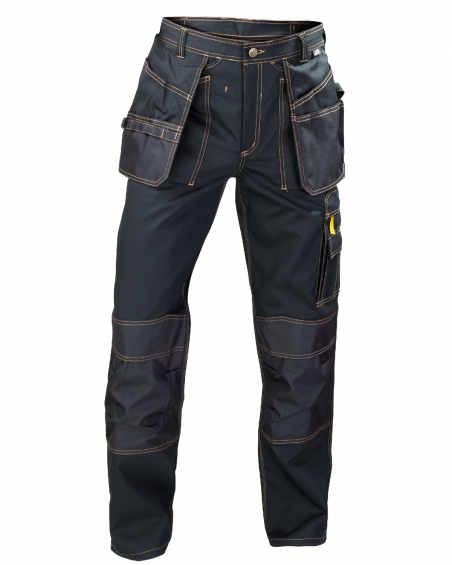 Spodnie Expert 5320, czarne - przód spodni