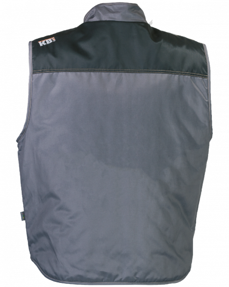 Kamizelka ocieplana Expert, szaro-czarna - tył kamizelki