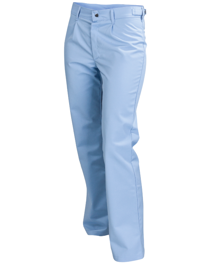 Spodnie męskie HACCP 5084, błękitne - przód spodni