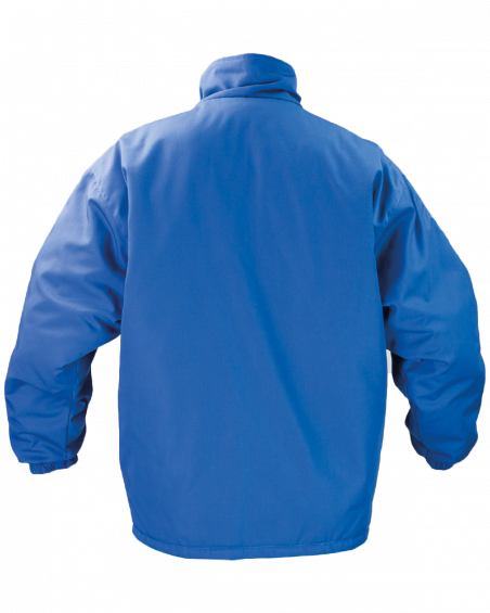 Kurtka robocza ocieplana 1000, niebieska - tył kurtki