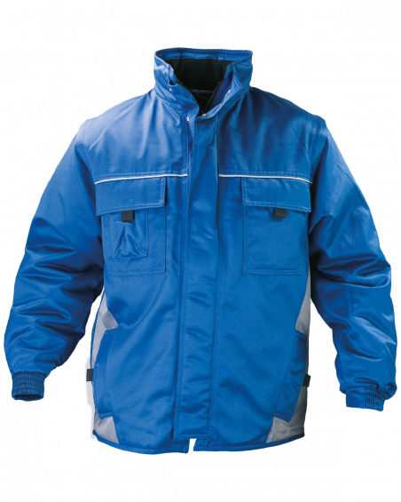 Kurtka zimowa Basto – 4w1, niebiesko-szara - przód kurtki