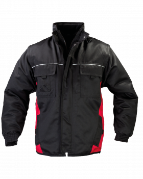 1666-182 Basto 4-in-1 Winter Jacket (Black/Red)