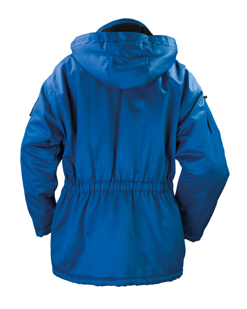 Kurtka zimowa, robocza, ciepłochronna Koala, niebieska - tył kurtki