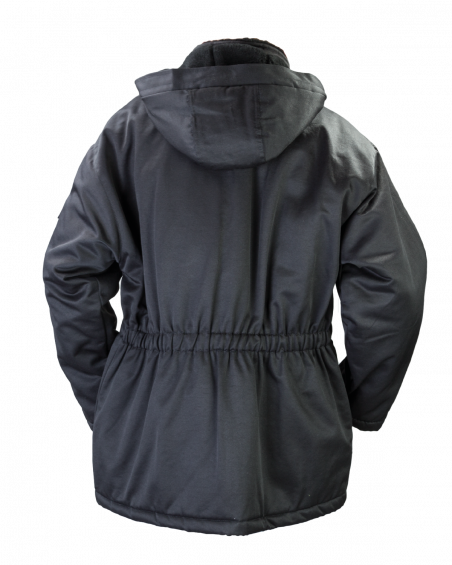 Kurtka zimowa, robocza, ciepłochronna Koala, czarna - tył kurtki