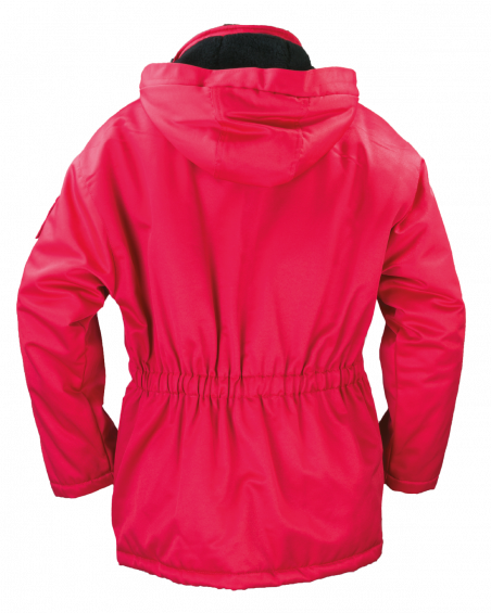 Kurtka zimowa, robocza, ciepłochronna Koala, czerwona - tył kurtki