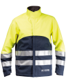 Kurtka Multiochronna, Softshell Hi-Vis, Granatowy/Hi-Vis Żółty - przód kurtki