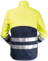 Kurtka Multiochronna, Softshell Hi-Vis, Granatowy/Hi-Vis Żółty - tył kurtki