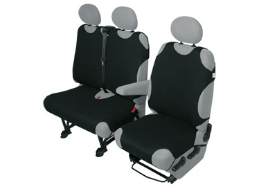 Pokrowce koszulki COTTON DV 2+1 czarne