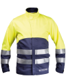 Bluza multiochronna, ostrzegawcza, granatowy/Hi-Vis żółty - przód bluzy