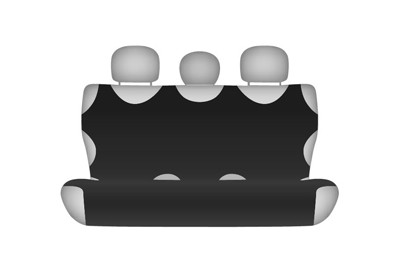 SHIRT COTTON cover for the rear bench - black