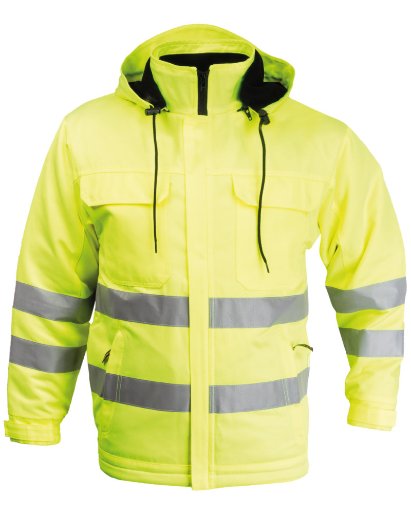 Kurtka ciepłochronna 1241, żółta ostrzegawcza
