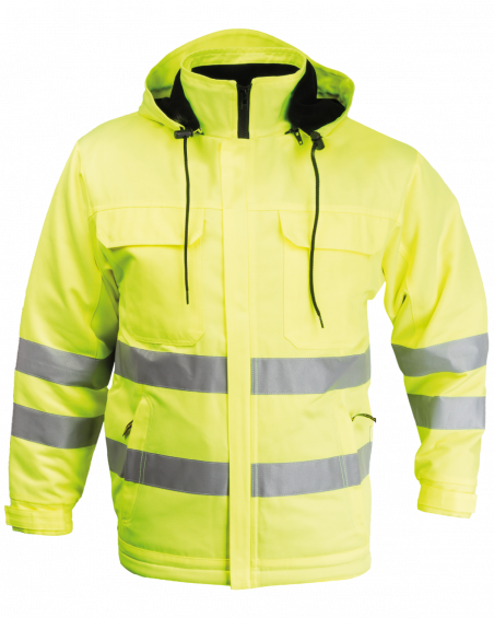 Kurtka ciepłochronna 1241, żółta ostrzegawcza