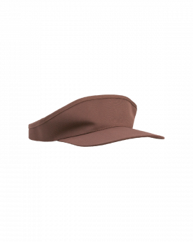 Czapka daszek brązowa