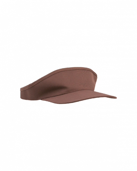 Czapka daszek brązowa