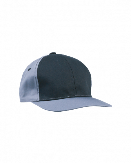 Czapka z daszkiem Work szaro-czarna