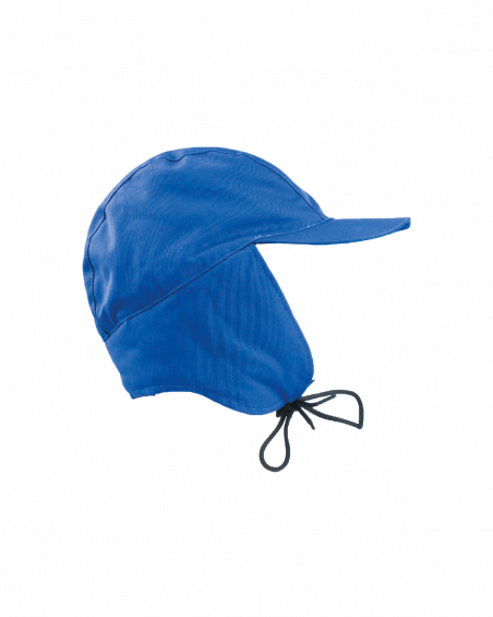 Czapka ocieplana uszatka niebieska