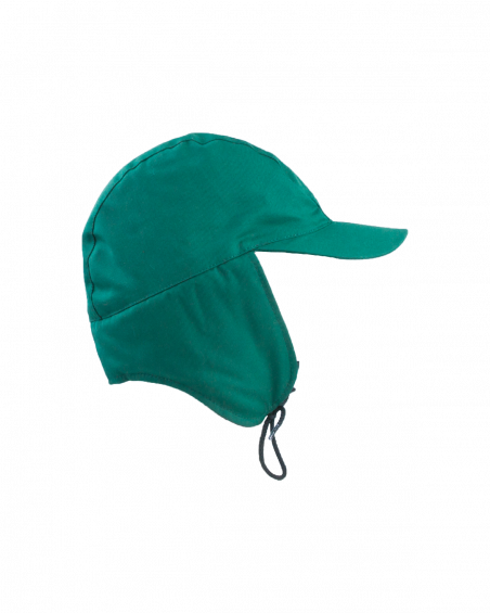 Czapka ocieplana uszatka zielona