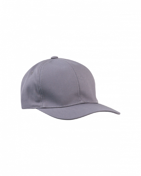 Czapka z daszkiem szara