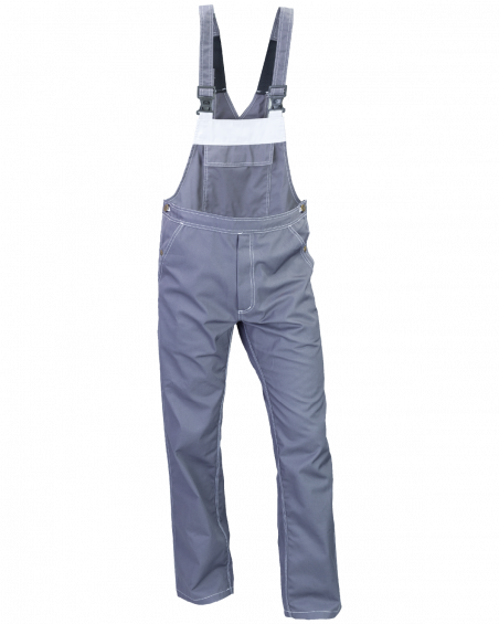 Ogrodniczki robocze TOP szaro-białe