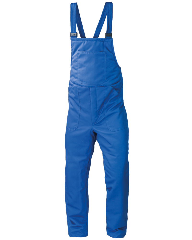 Ogrodniczki robocze ocieplane niebieskie