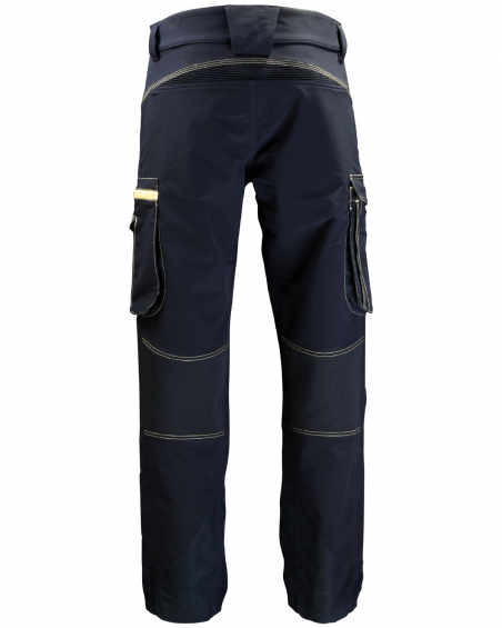 Spodnie Pure Black, wodoodporne, czarne - tył spodni