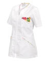 Bluza medyczna 359A - Krótki Rękaw KBT, biała - bok